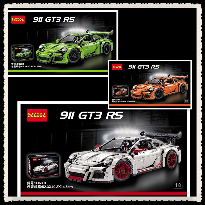 Technic Porsche 911 Gt3 Rs Lego 42056 Decool 3368