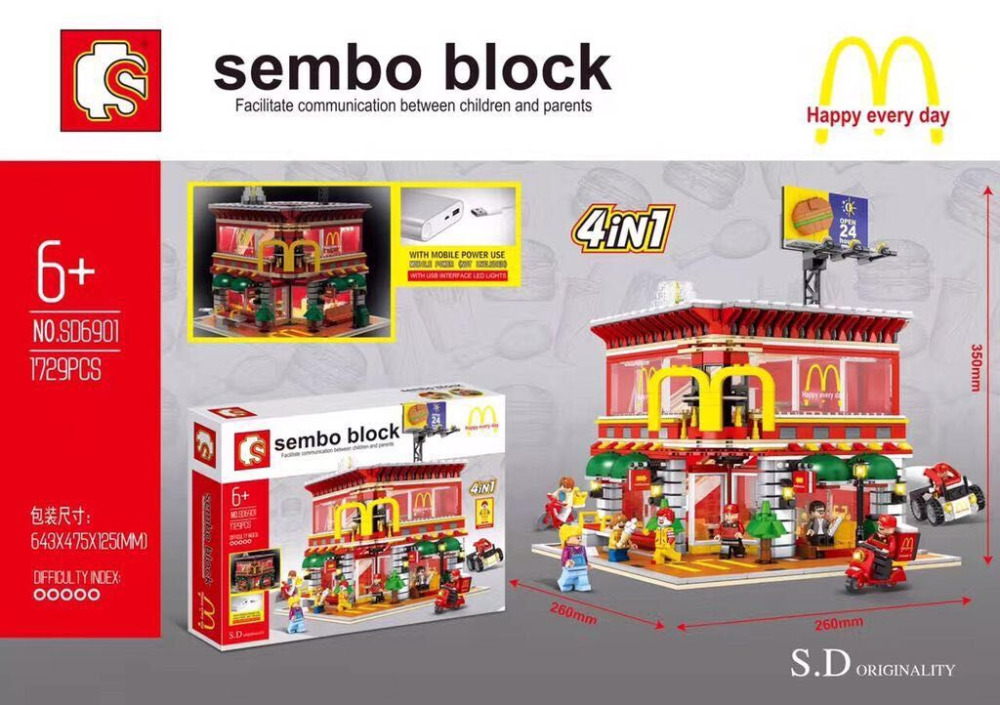 mcdonald's restaurant toy set